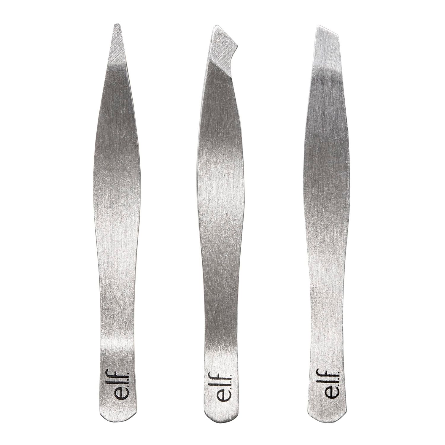 e.l.f. Tweezer Trio Kit, Three Mini Eyebrow Tweezers For Shaping, Defining &amp; Grooming Brows, Great For Touchups On The Go, Vegan &amp; Cruelty-Free