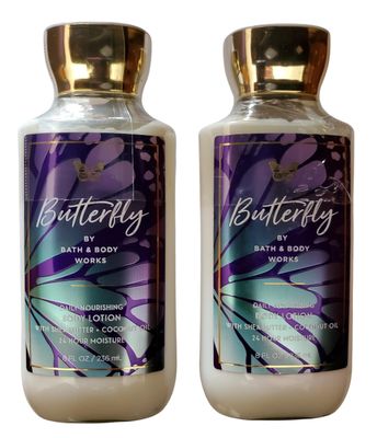 Bath &amp; Body Works Butterfly Body Lotion 8 Ounces Each Pack of 2 Packaging May Vary