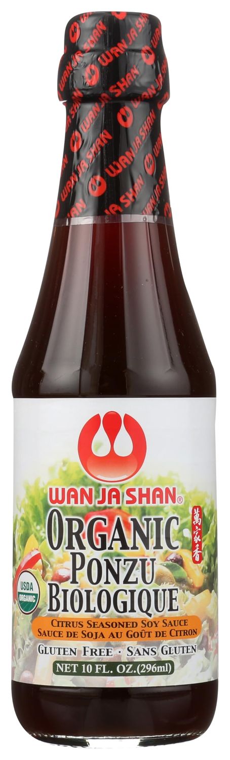 WAN JA SHAN Organic Ponzu Sauce Citrus Seasoned Soy Sauce, 10 FZ