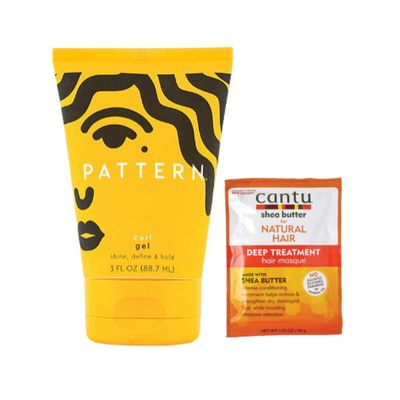 Pattern Travel Size Curl Gel 3 Fl. Oz! Infused With Aloe Vera, Coconut Oil and Cacay Oil! Shine, Define And Hold! Hair Gel For Curlies, Coilies &amp; Tight Textures!Comes with Cantu Hair Sample!