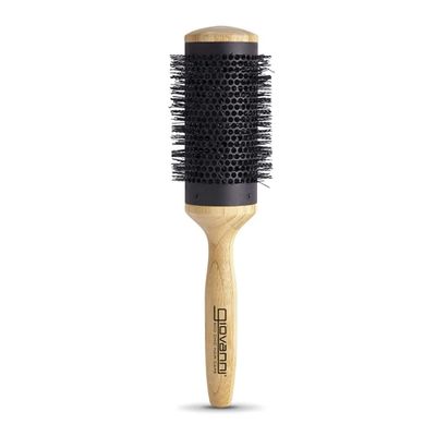 GIOVANNI 3 Round Thermal Hair Brush - Round Brush for Blow Drying, Ceramic Coated Barrel with Real Bamboo Handle, Spacious Venting, Round Brush Perfect for Styling Medium to Long Hair