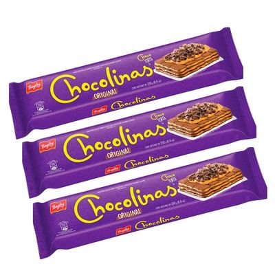 Chocolinas Chocolate Cookies 250g8.8oz 3 pack