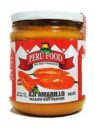 Peru Food Aji Amarillo Pasta SIN PICANTE Sazonador - Hot Yellow Pepper Paste NON SPICY Seasoning - 7.5oz Jar
