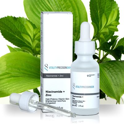 Vitality Precision Skin Niacinamide Zinc High potency brightening and pore reduction