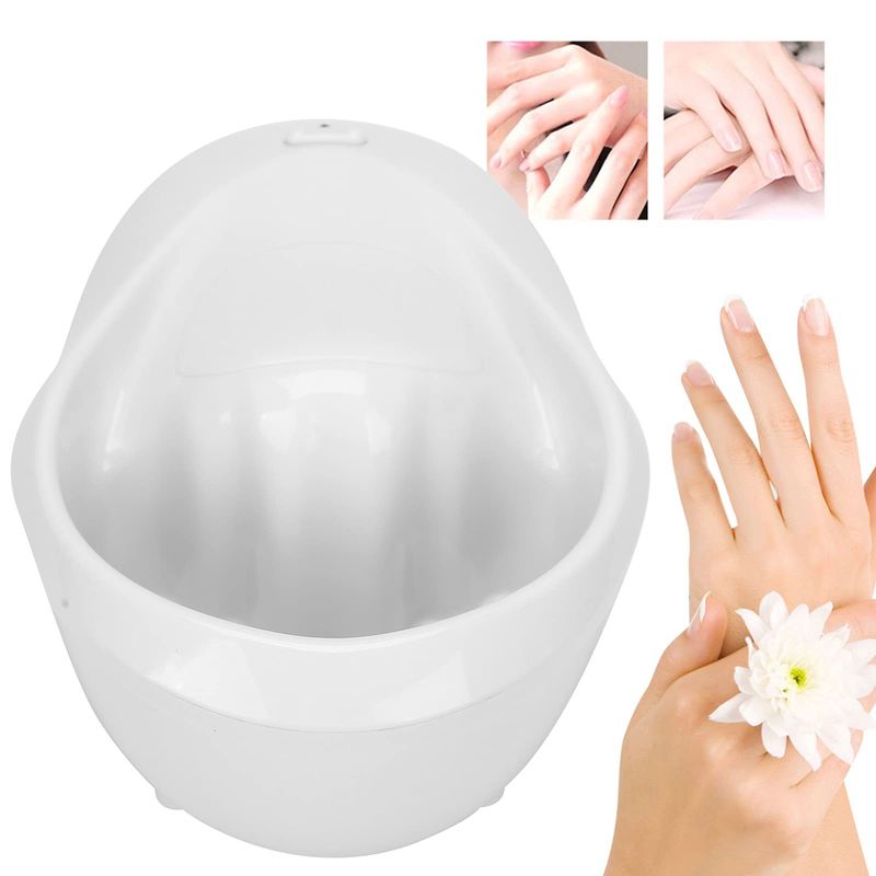 HURRISE Electric Nail Soaking Bowl, Nail Polish Remover Bowl, Vibration Bubble Hand Spa Massage Machine for Beauty Salon and Home, Nail Art Manicure Hand Care Tool US