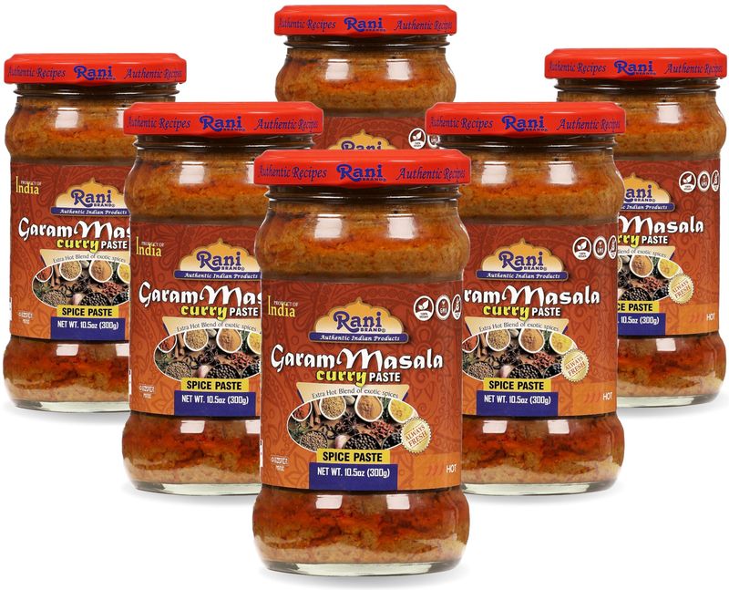 Rani Garam Masala Curry Spice Paste 10.5oz 300g Glass Jar, Pack of 51 FREE No Colors All Natural NON-GMO Kosher Vegan Gluten Free Indian Origin