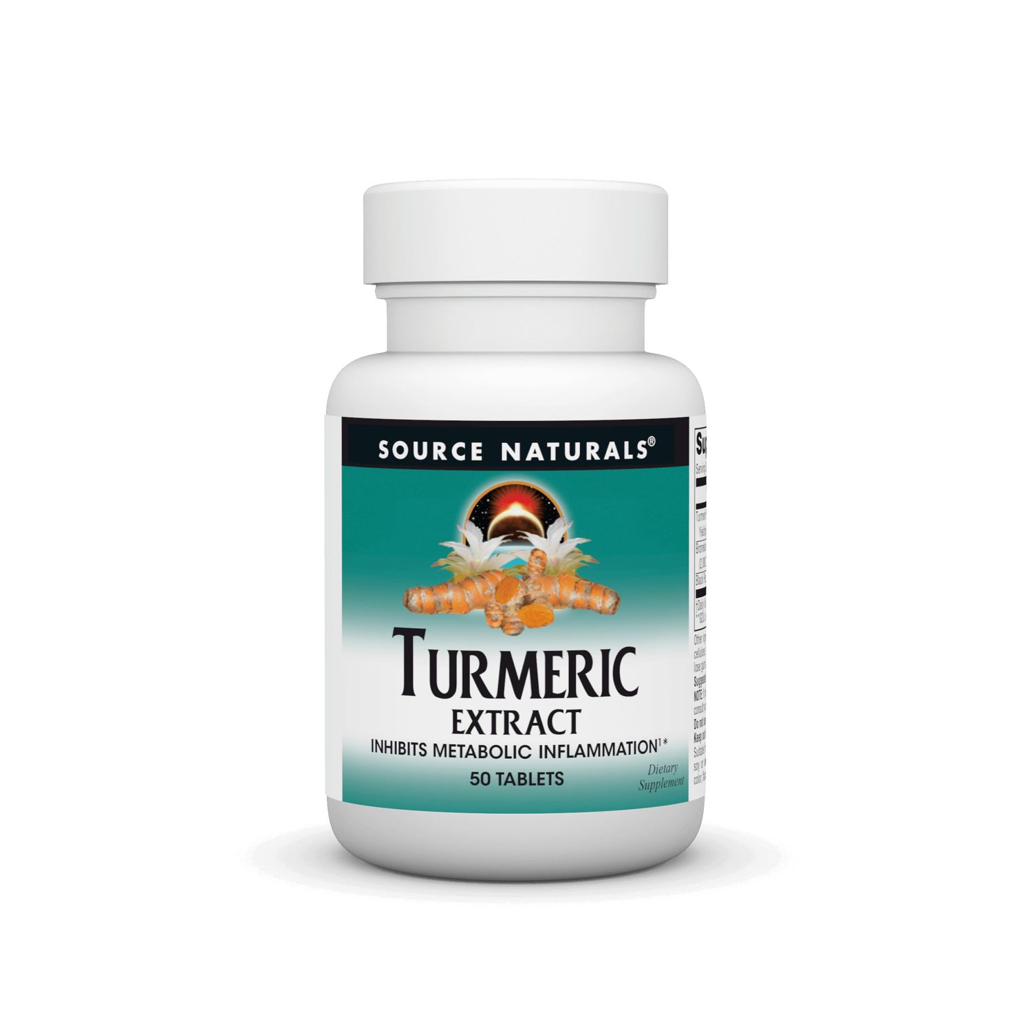 Source Naturals Turmeric Extract - Supports Healthy Inflammatory Response - 50 Tablets