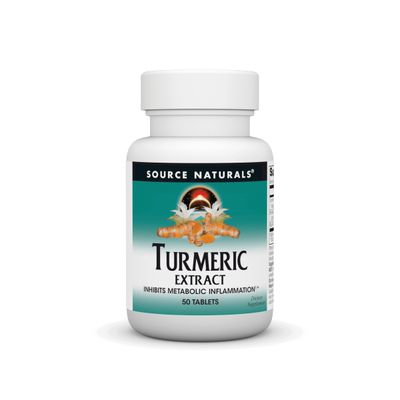 Source Naturals Turmeric Extract - Supports Healthy Inflammatory Response - 50 Tablets
