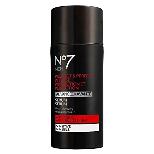 No7 Men Protect &amp; Perfect Intense Advanced Serum - Skincare For Men - Balancing Facial Serum For Anti Aging - Contains Retinol To Reduce Fine Lines &amp; Wrinkles Moisturizes 30 ml