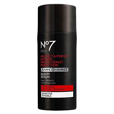 No7 Men Protect &amp; Perfect Intense Advanced Serum - Skincare For Men - Balancing Facial Serum For Anti Aging - Contains Retinol To Reduce Fine Lines &amp; Wrinkles Moisturizes 30 ml