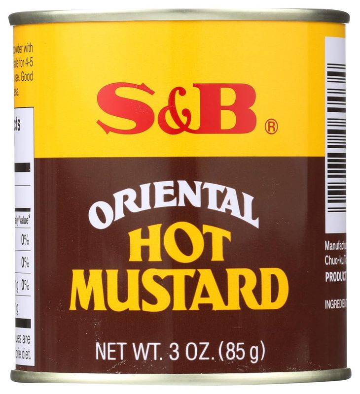 S&amp;B Oriental Hot Mustard, 3 oz Pack of 3