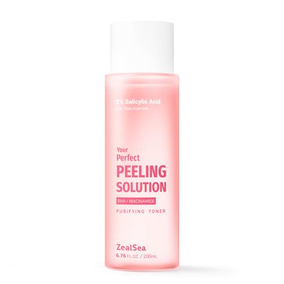 Salicylic Acid Toner, Blackhead Remover, BHA Liquid Exfoliant CICA, 6.76OZ, ZealSea Pore Minimizer for Face, Gentle Alcohol Free BHA Toner for All Skin Type with Niacinamide, Redness Relief, Vegan