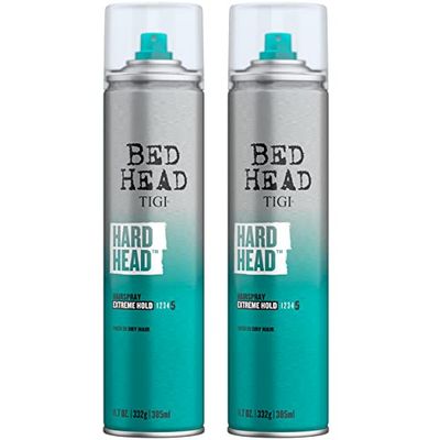 TIGI Bed Hard Head Extra Strong Hold Hair Spray, 10.6 Ounce Pack of 2