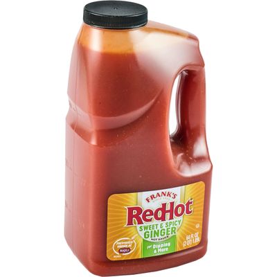 Frank&#39;s RedHot Rajili Sauce, 0.5 gal - One Half Gallon Jug of Red Hot Sweet Ginger Rajili Sauce with a Red Jalapeno and Sweet Ginger Sauce Fusion