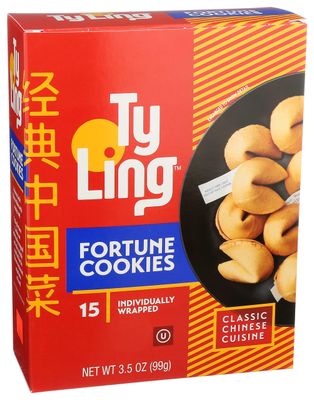 Ty Ling Fortune Cookies, 3.5 oz Pack of 1 15 Individually Wrapped Fortune Cookies