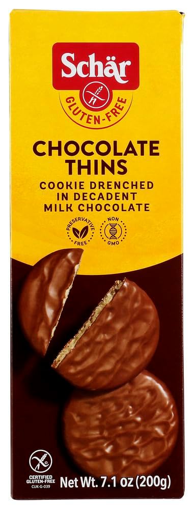 Schar Gluten Free Chocolate Thins, 7.1 oz., 12-Pack