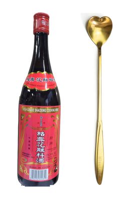 Shaohsing shaoxing, Shaoshing Hua Tiao Cooking WIne 750ml Golden Brand One NineChef Spoon