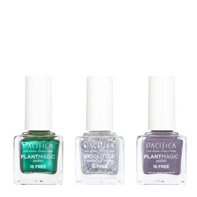 Pacifica Beauty, Plant Magic Nail Polish Set, Longwear Formula, Vegan &amp; Cruelty Free, 3 Count