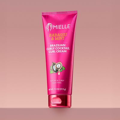 Mielle Organics Babassu &amp; Mint Brazilian Curly Cocktail Curl Cream 7.5 Fl Oz