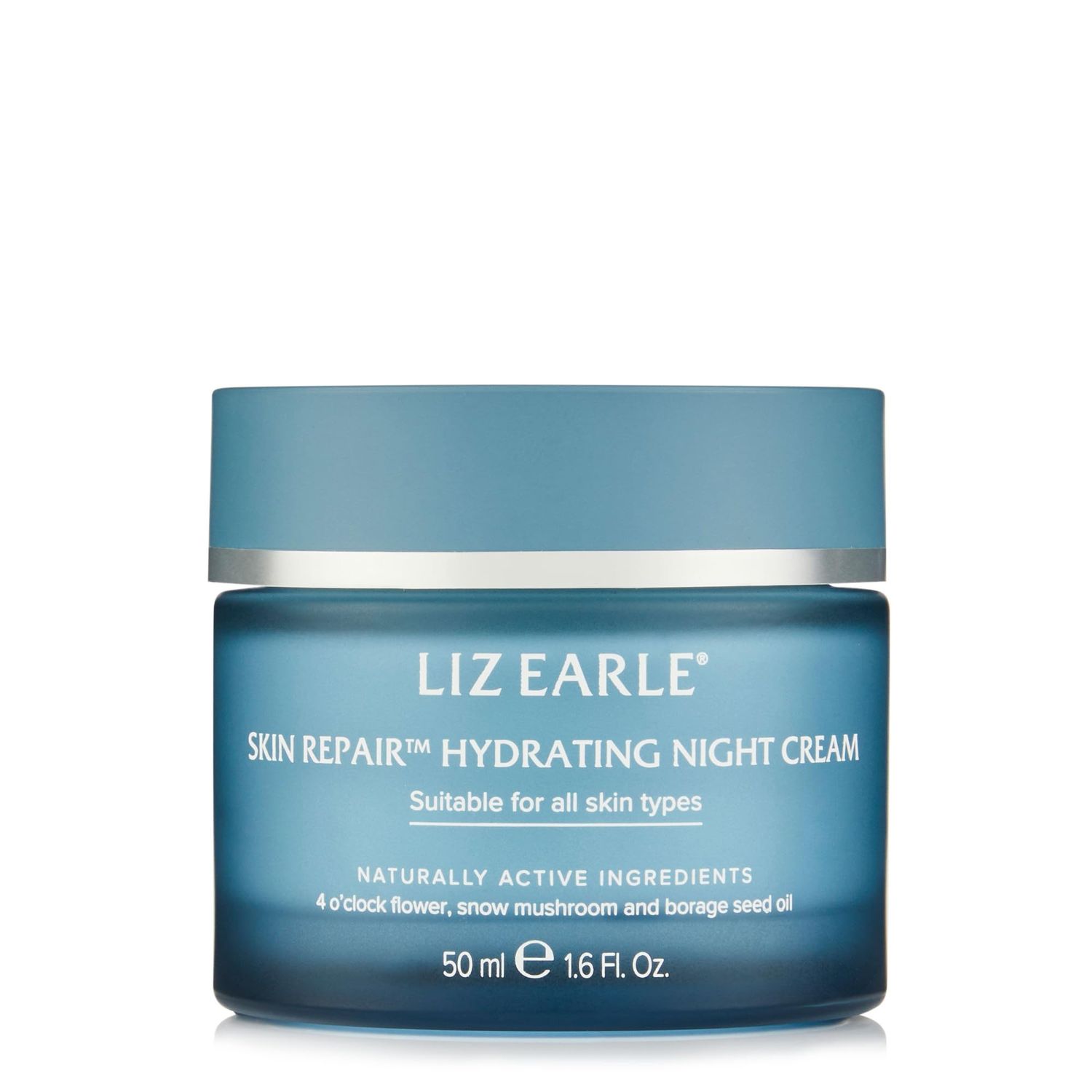 Liz Earle Skin Repair Hydrating Night Cream - Deeply Replenishing Face Moisturizer to Help Reduce Signs of Fatigue and Boost Hydration - Enriched with Plant-Based Hyaluronic Acid &amp; Niacinamide 50 ml