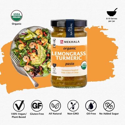 Mekhala Organic Gluten-Free Asian Cooking Paste Lemongrass Turmeric Paste