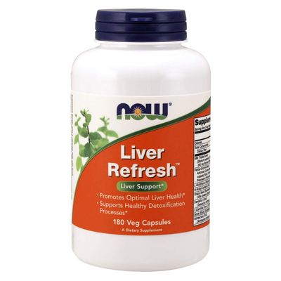 NOW Foods Liver Refresh Veg Capsules,180 Capsules Pack of 2