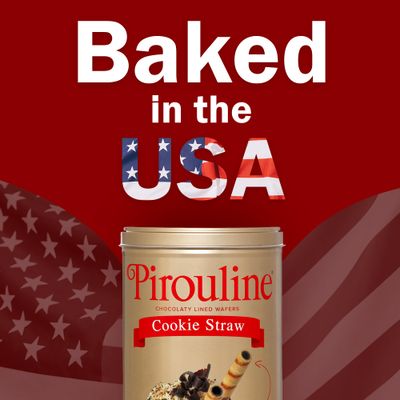 Pirouline Rolled Wafers - Chocolate Lined Rolled Wafer Sticks - Original Signature Swirl Rolled Wafer Cookies Dessert Snacks- 7.9 oz 3 Pack