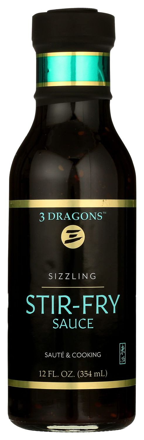 3 Dragons Sizzling Stir-Fry Sauce, Fat Free, 12 Ounces Pack Of 6