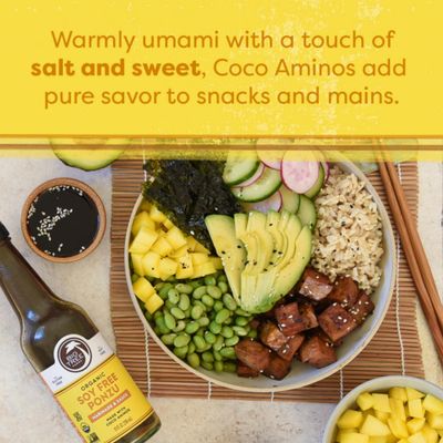 Big Tree Farms Organic Coco Aminos - Liquid Coconut Aminos, Soy-Free Sauce, Low Sodium, Soy Alternative, Gluten Free, Kosher, Marinade & Sauce, Non-GMO - Ponzu, 10 Fl Oz Pack of 1