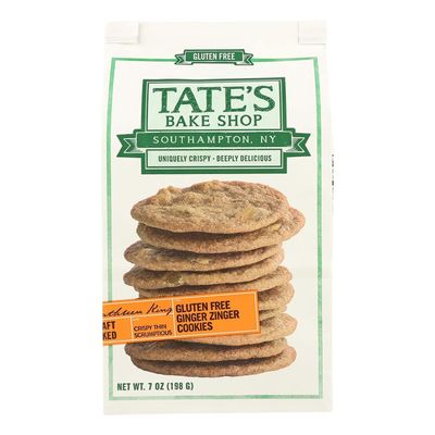Tate's Bake Shop Gluten Free Cookies Ginger Zinger -- 7 oz - 2 pc