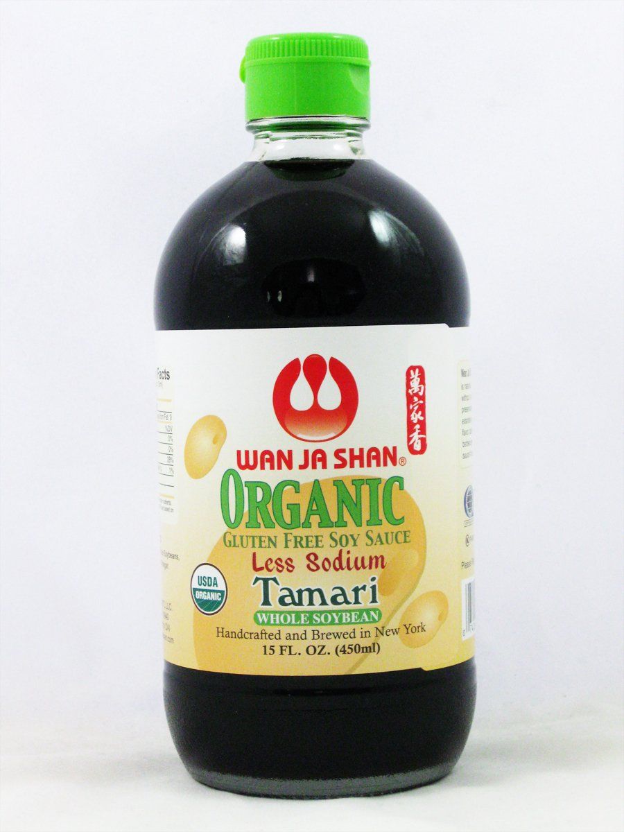 Wan Ja Shan: Organic Gluten Free Less Sodium Tamari 1 X 15 Fl Oz