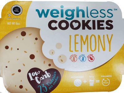 Weighless Cookies Lemony Chocolate Chip Cookies 18 Cookies Per Pack