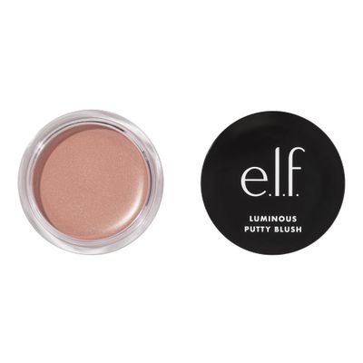 e.l.f. Luminous Putty Blush, Putty-to-Powder, Buildable Blush With A Subtle Shimmer Finish, Highly Pigmented &amp; Creamy, Vegan &amp; Cruelty-Free, Maui
