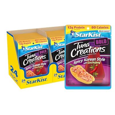 StarKist Tuna Creations BOLD Spicy Korean Style with Gochujang, 2.6 Oz, Pack of 24