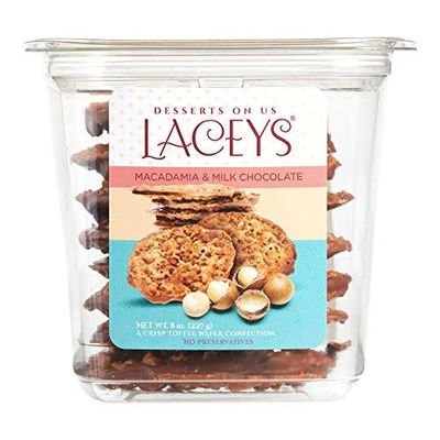 Desserts On Us, Inc. - Laceys Macadamia &amp; Milk Chocolate Cookies - 8 OZ