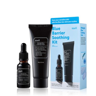 DearKlairs Midnight Blue Barrier Kit, For oily, troubled and sensitive skin, rapidly calm and soothe sensitivity 2.78 Fl Oz Pack of 1