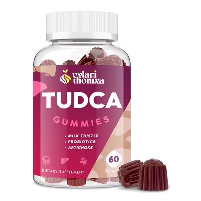 Vylarithonixa Premium TUDCA Gummy Supplement - 2000mg High-Potency Liver Support, Liver Cleanse Detox &amp; Repair with Milk Thistle, Artichoke Extract, Probiotics, Bile Salts - Vegan, 30 Servings