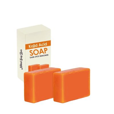 SECEL Natural Organic Turmeric Kojic Acid Soap for Face &amp; Body, With Vitamin CE, Retinol, Hyaluronic Acid, Olive Oil, Shea Butter, Collagen, 120gr x 2Bars, 4.2 Oz Each, Moisturizing &amp; Nourishing