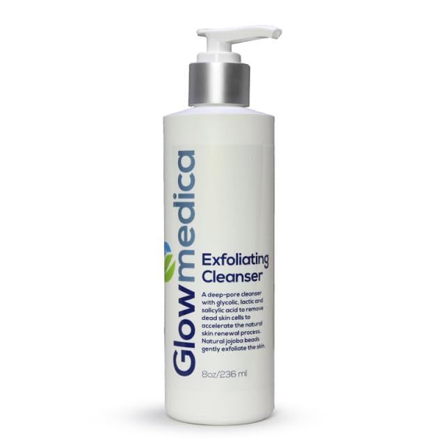 Glowmedica Exfoliating Cleanser with Glycolic, Lactic &amp; Salicylic Acids, 8 fl oz