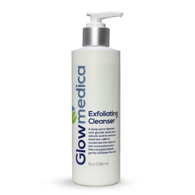 Glowmedica Exfoliating Cleanser with Glycolic, Lactic &amp; Salicylic Acids, 8 fl oz