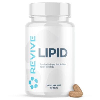 Revive MD Lipid Support Formula - Supplement Helps Maintain Healthy Cholesterol Levels, Endothelial Health &amp; Triglyceride Levels - Beta Sitosterol, Citrus Bergamot &amp; Pantethine
