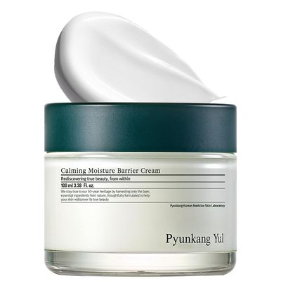 Pyunkang Yul PKY Calming Moisture Barrier Cream Instantly Soothes Sensitive Skin, Hyaluronic Acid &amp; Ceramide for Hydration, Vegan, Korean Skincare 3.38 Fl. Oz, 100ml
