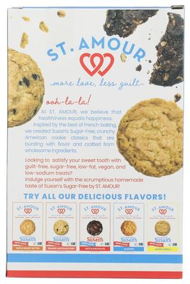 St Amour Susan's Sugar Free Cookie, Almond, 8 Ounce