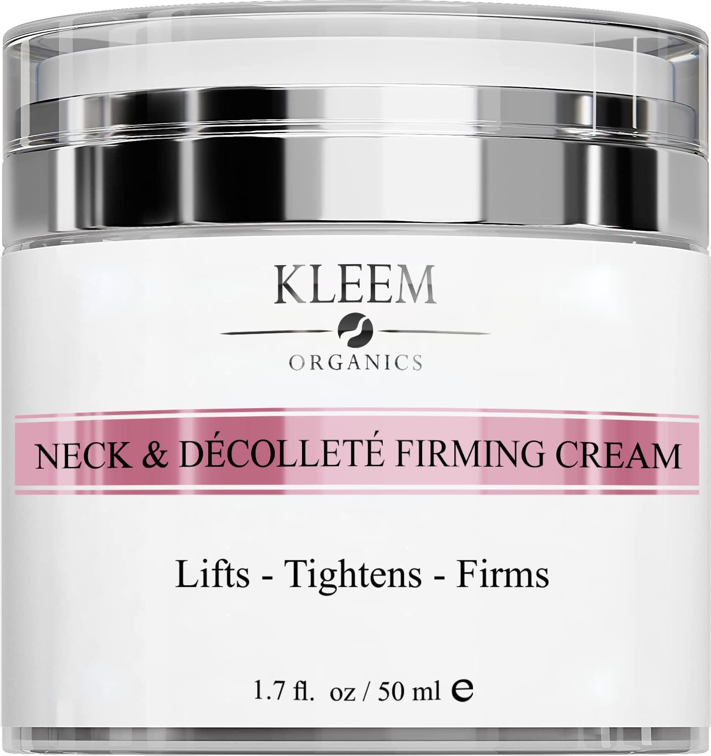 Neck Firming Cream with Peptides &amp; Retinol - Anti Aging Skin Tightening Cream to Reduce Wrinkles, Neck Lines, Age Spots &amp; Sagging Skin - Natural Firming Neck Cream for Smooth &amp; Youthful Skin - 1.7 oz