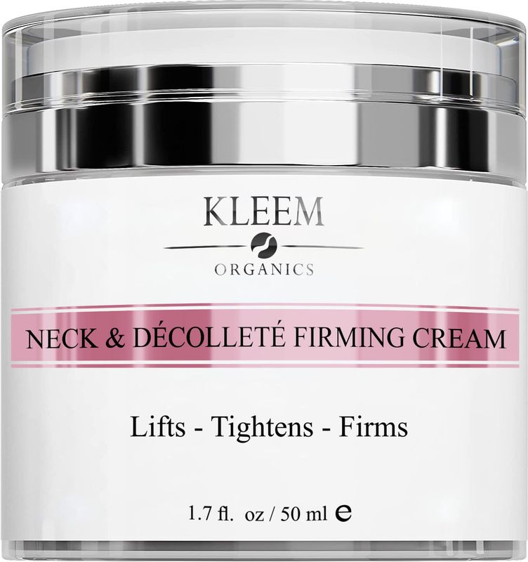 Neck Firming Cream with Peptides &amp; Retinol - Anti Aging Skin Tightening Cream to Reduce Wrinkles, Neck Lines, Age Spots &amp; Sagging Skin - Natural Firming Neck Cream for Smooth &amp; Youthful Skin - 1.7 oz