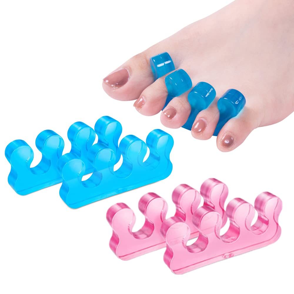 ZaxSota Pedicure Toe Separators for Bunion &amp; Nail Polish Orthopedic Gel Toenail Dividers, Soft Gel Pedicure Kit Suitable for Salon Supplies, Beauty Tools for Toenail Separation