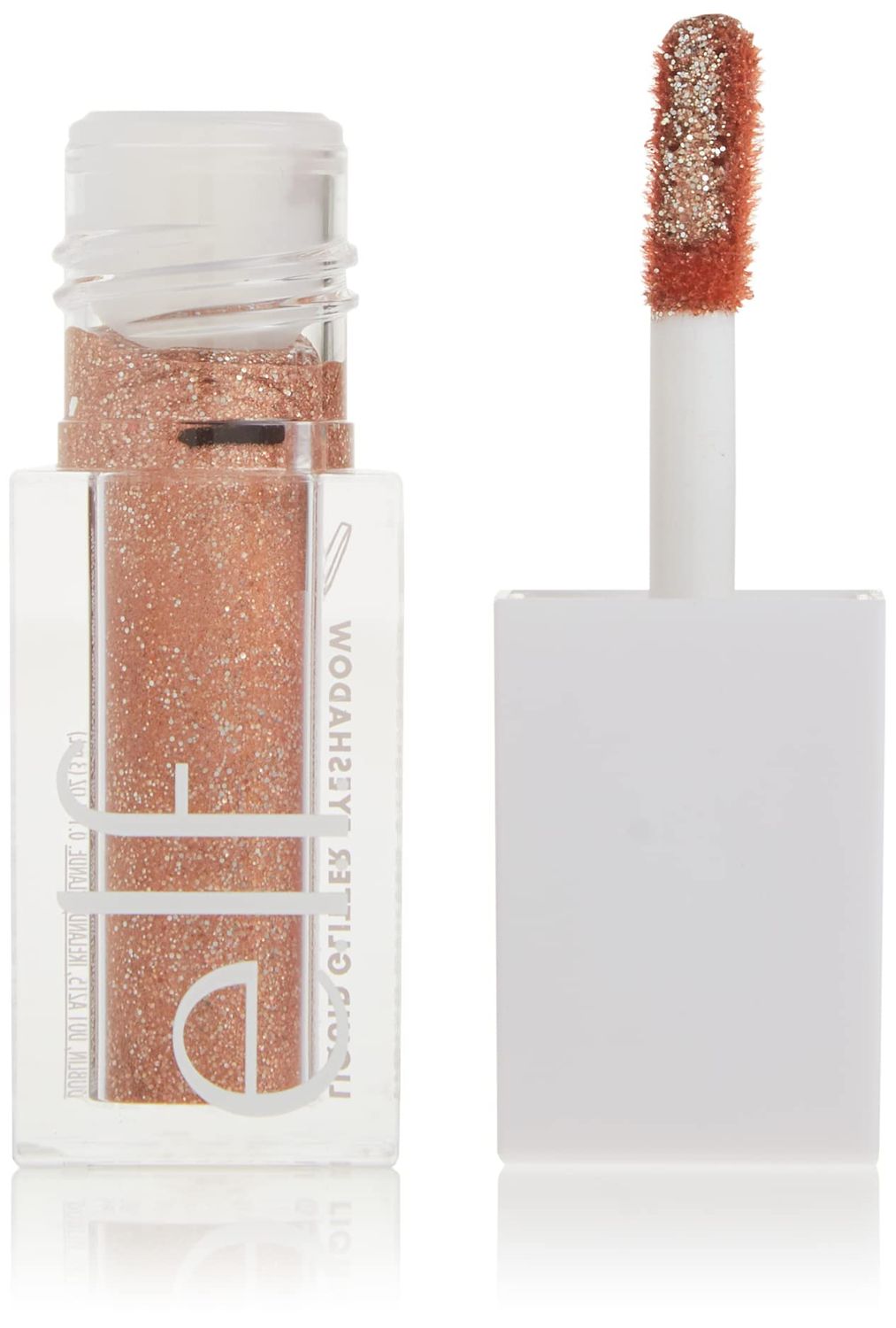 e.l.f. Liquid Glitter Eyeshadow, Long Lasting, Quick-Drying, Opaque, Gel-Based Eyeshadow For Creating High-Impact, Multi-Dimensional Eye Looks, Flirty Birdy, 0.10 Fl Oz