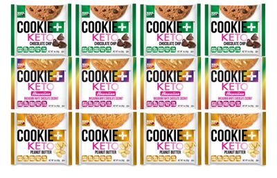 Bake City Cookie Plus Keto 1oz Variety Pack Best Sellers Cookies 12 pack, Gluten Free, 0g Sugar, Only 1.5g Net Carbs, Good Fats, 5g Protein, Kosher, No Artificial Flavors