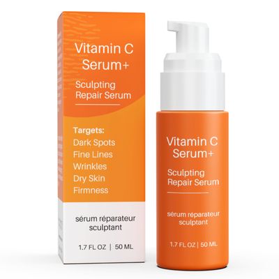 Levaye Vitamin C Serum - Anti Aging Facial Serum with Vitamin C, ferulic acid, Hyaluronic Acid, Vitamin E - Brightening Serum. Targets Dark Spots, Fine Lines, Wrinkles, Dry Skin, Firmness, 1.7 Fl Oz