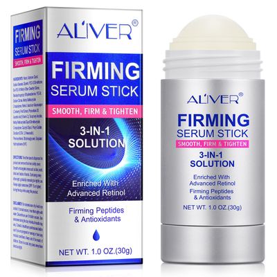 Retinol Firming Serum Stick, 3 in 1 Advanced Retinol Serum Reduce Wrinkles and Fine Lines, Tighten and Firm Face &amp; Neck, Deep Moisturizing Skin for Women &amp; Men - 1.0 Fl Oz